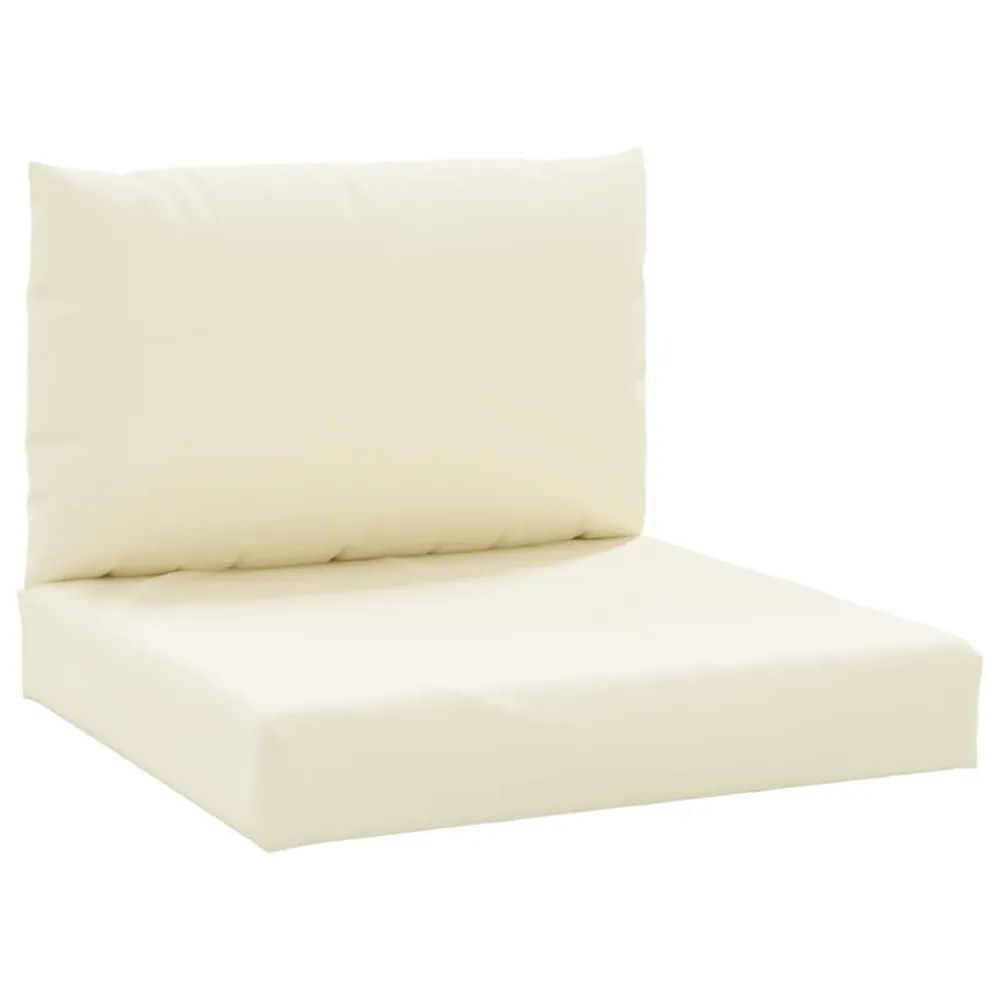 Almofadões p/ paletes 2 pcs tecido oxford branco nata