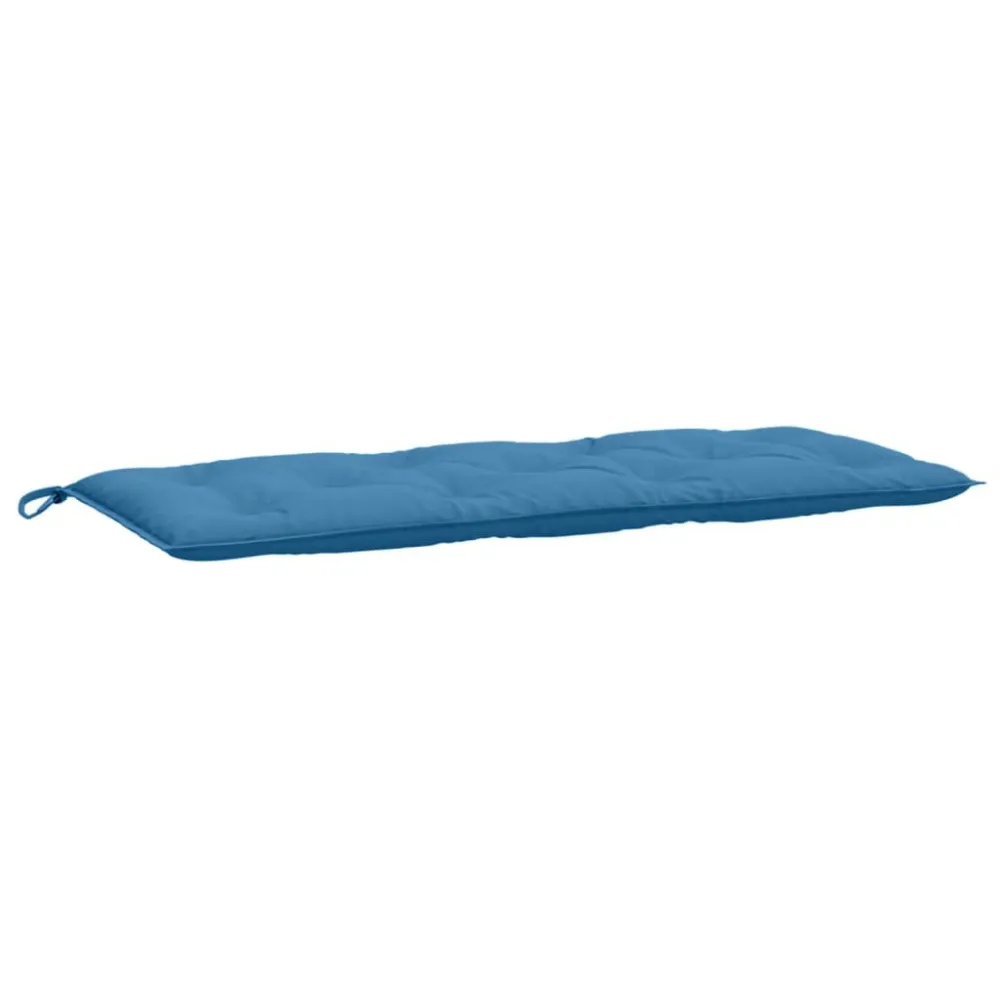Almofadão p/ banco jardim 120x50x7 cm mesclado tecido azul