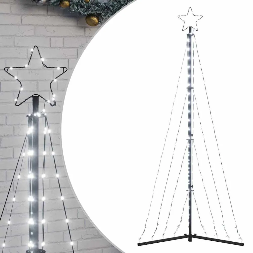 Choinka LED 339 LED Zimna biel 187 cm