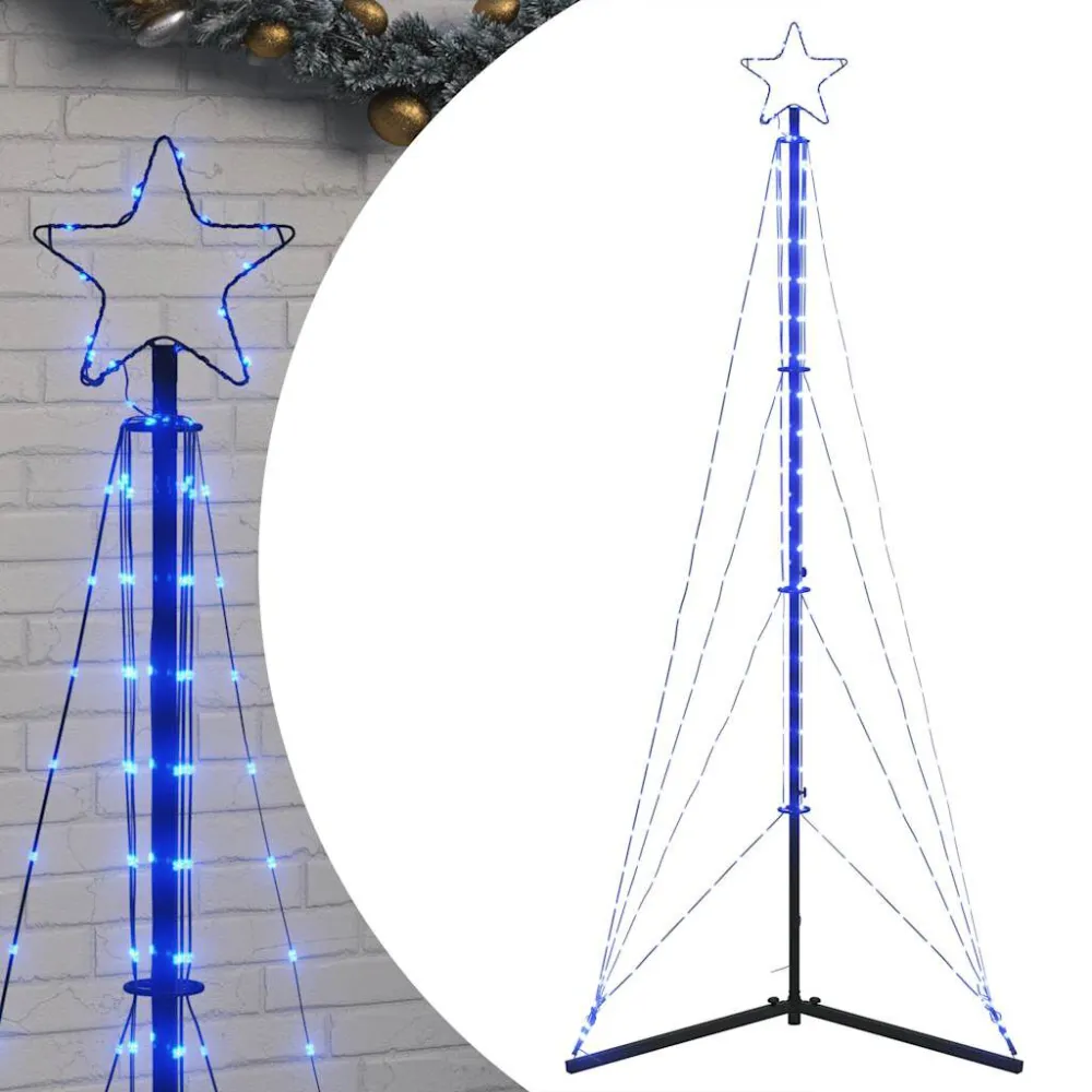 Choinka LED 363 diody LED Niebieski 182 cm