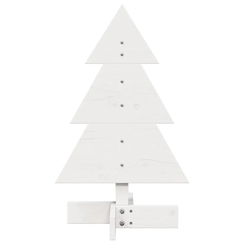 Drewniana choinka do udekorowania, biał, 60 cm, sosnowa