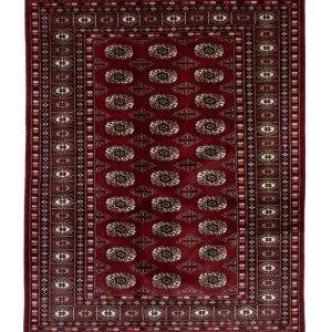 Afgański dywan - Bukhara - 177 x 125 cm - czerwony