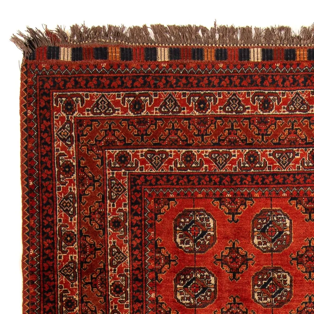 Afgański dywan - Bukhara - 199 x 124 cm - ciemna czerwień