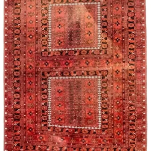 Afgański dywan - Bukhara - 225 x 172 cm - czerwony