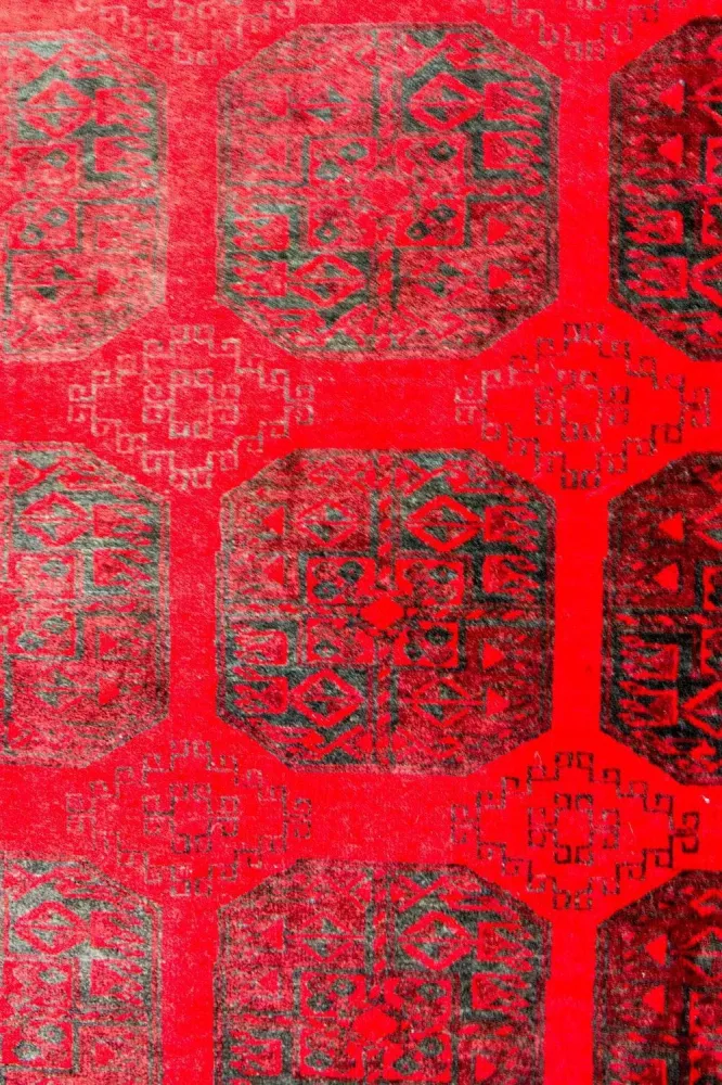 Afgański dywan - Bukhara - 292 x 203 cm - czerwony