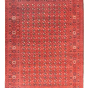 Afgański dywan - Bukhara - 293 x 196 cm - czerwony