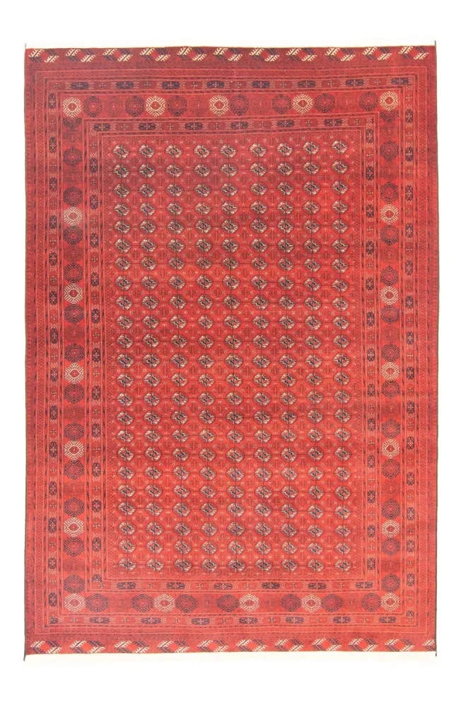 Afgański dywan - Bukhara - 293 x 196 cm - czerwony