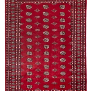Afgański dywan - Bukhara - 294 x 198 cm - czerwony