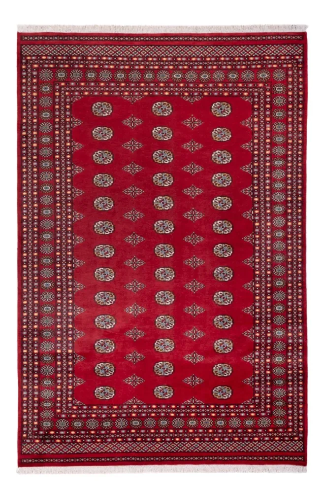 Afgański dywan - Bukhara - 294 x 198 cm - czerwony