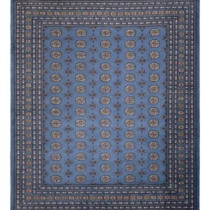 Afgański dywan - Bukhara - 297 x 250 cm - niebieski