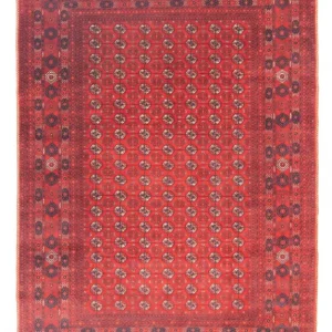 Afgański dywan - Bukhara - 298 x 200 cm - ciemna czerwień