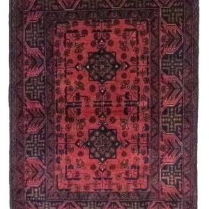 Afgański dywan - Kunduz - 149 x 103 cm - czerwony