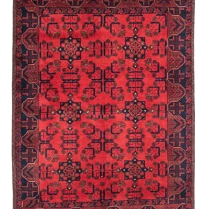 Afgański dywan - Kunduz - 184 x 127 cm - czerwony