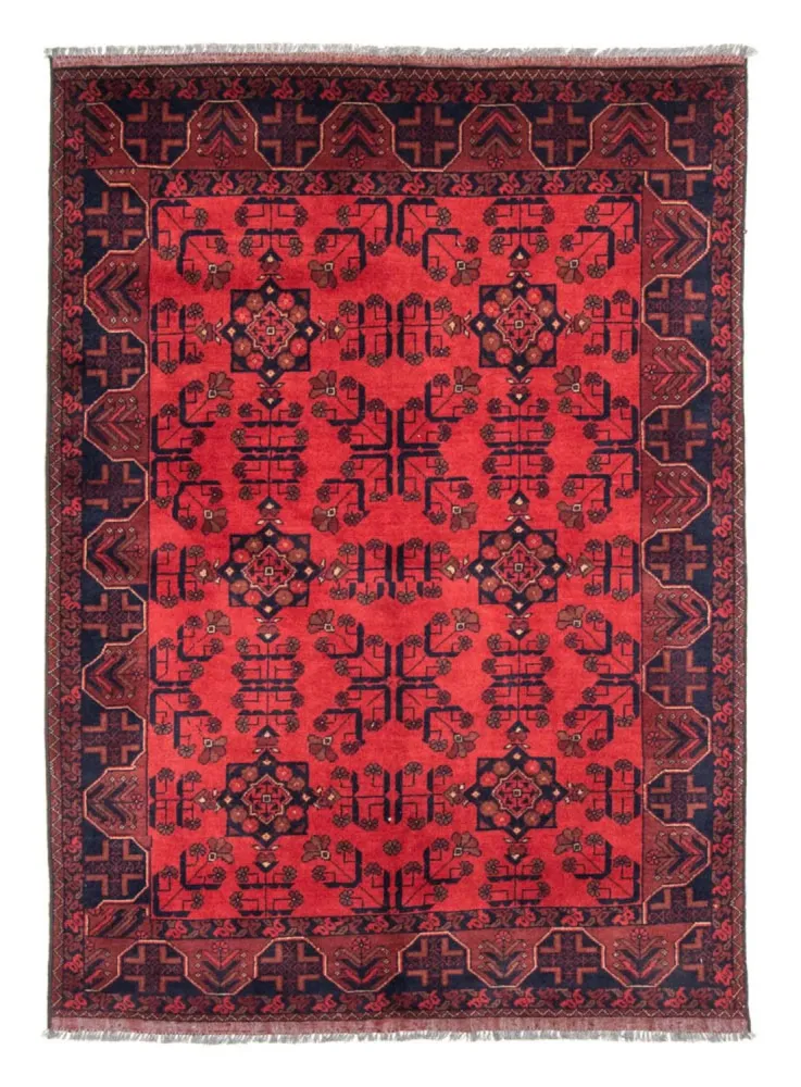 Afgański dywan - Kunduz - 184 x 127 cm - czerwony