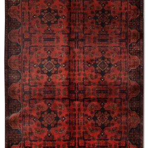 Afgański dywan - Kunduz - 186 x 122 cm - czerwony