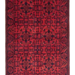 Afgański dywan - Kunduz - 186 x 126 cm - czerwony