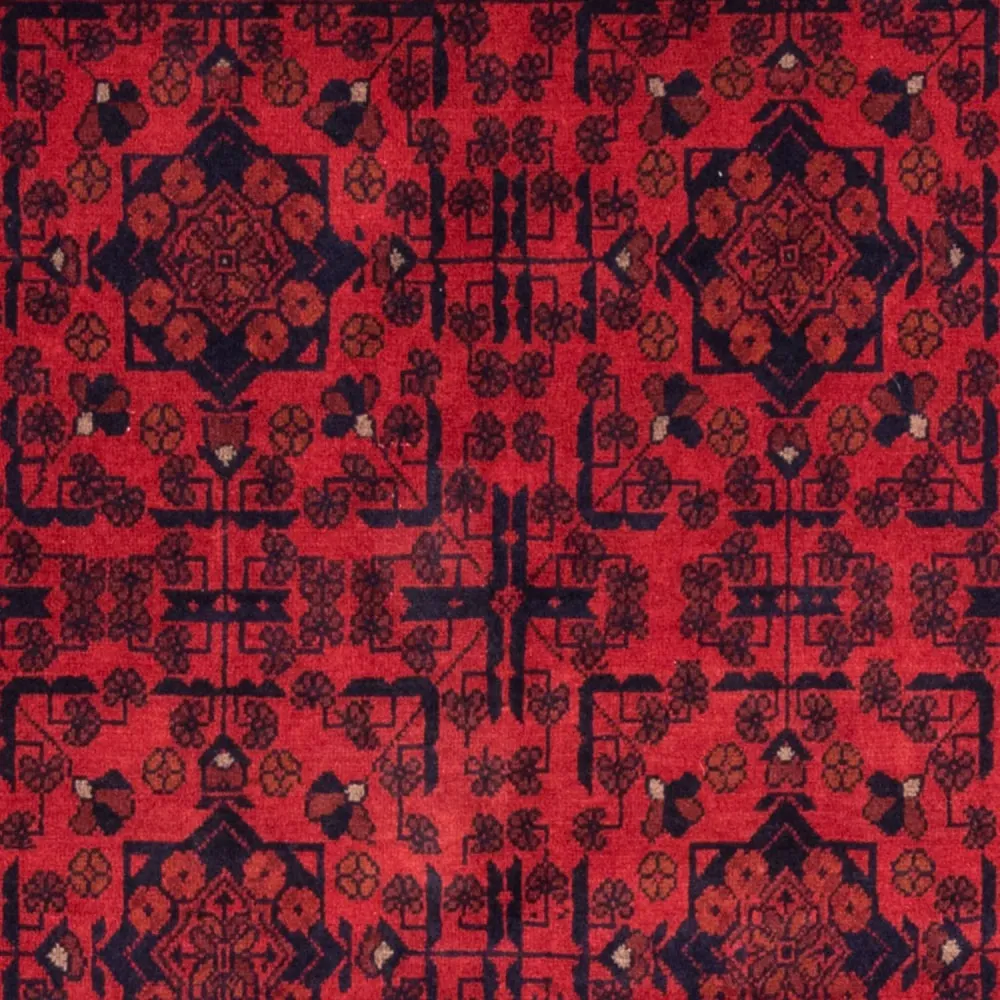 Afgański dywan - Kunduz - 186 x 126 cm - czerwony