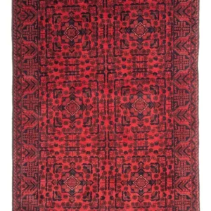 Afgański dywan - Kunduz - 187 x 122 cm - czerwony