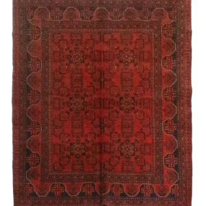 Afgański dywan - Kunduz - 193 x 151 cm - czerwony