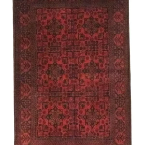 Afgański dywan - Kunduz - 197 x 126 cm - czerwony