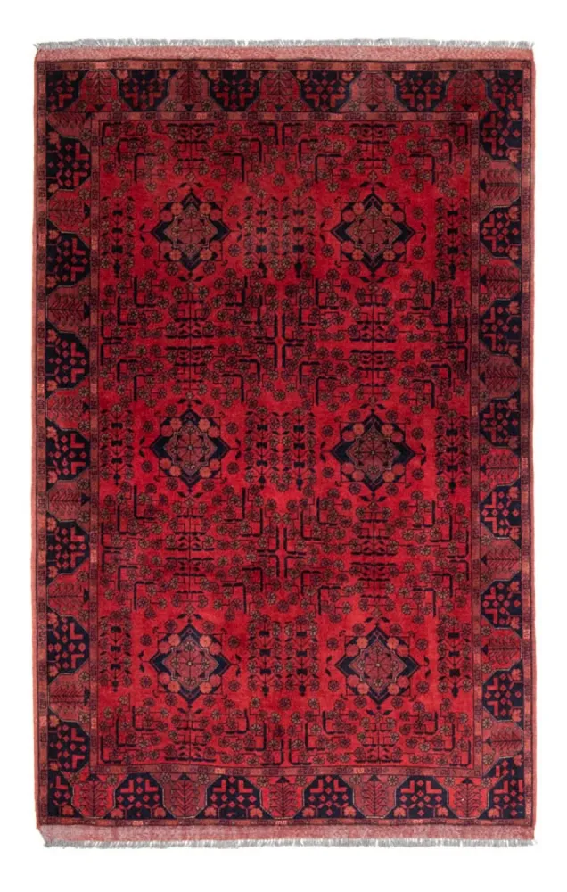 Afgański dywan - Kunduz - 200 x 130 cm - czerwony