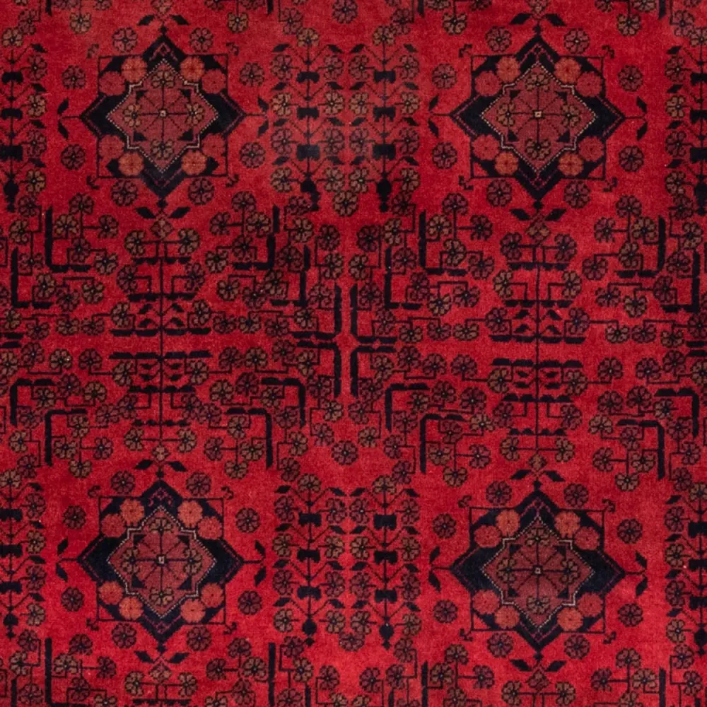 Afgański dywan - Kunduz - 200 x 130 cm - czerwony