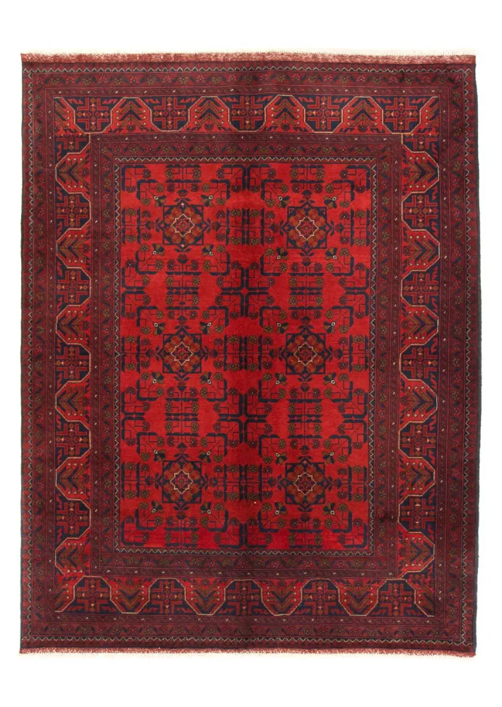 Afgański dywan - Kunduz - 206 x 149 cm - czerwony