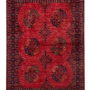 Afgański dywan - Kunduz - 234 x 172 cm - czerwony