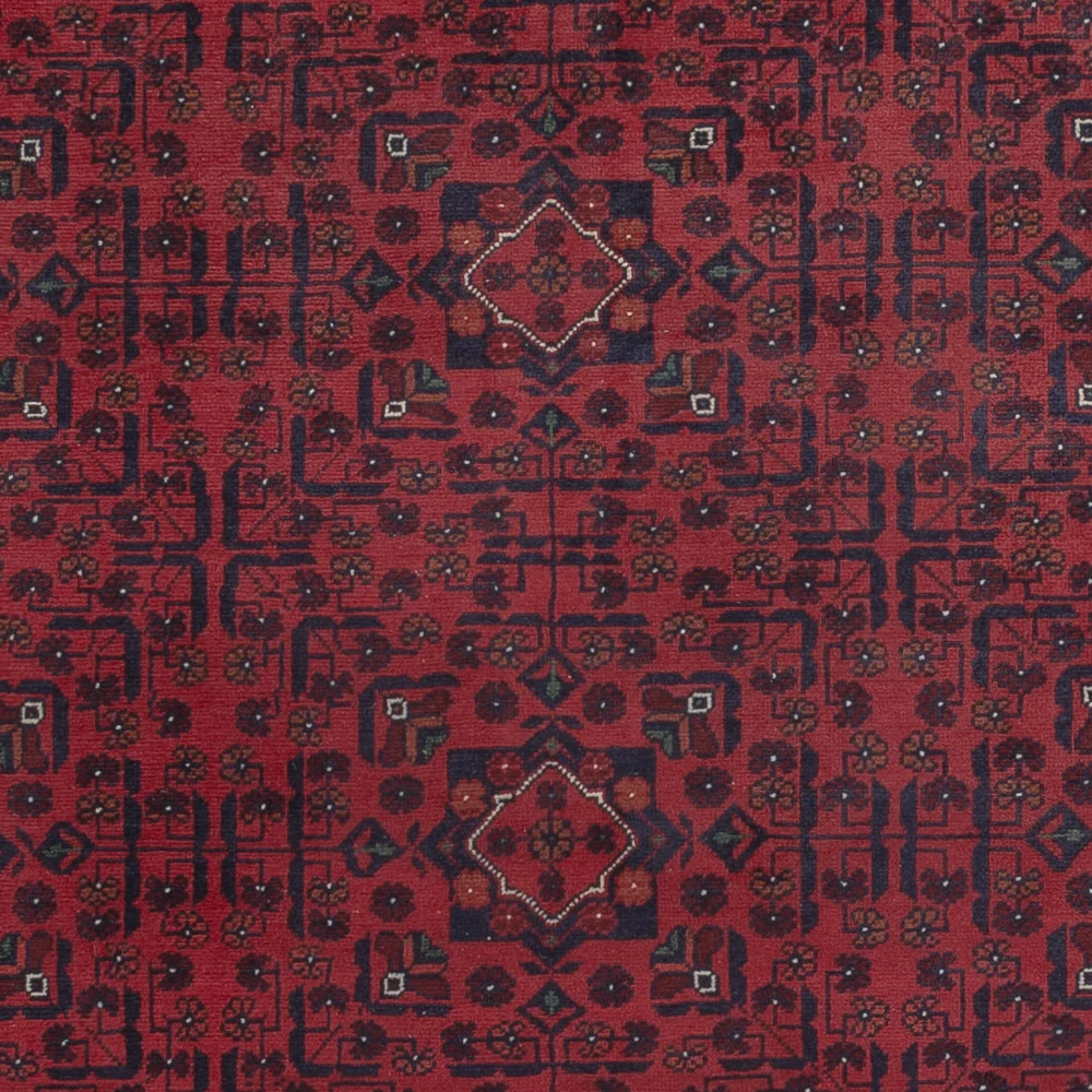Afgański dywan - Kunduz - 287 x 195 cm - ciemna czerwień