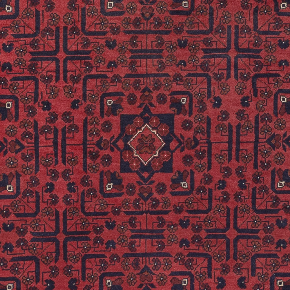 Afgański dywan - Kunduz - 294 x 197 cm - ciemna czerwień