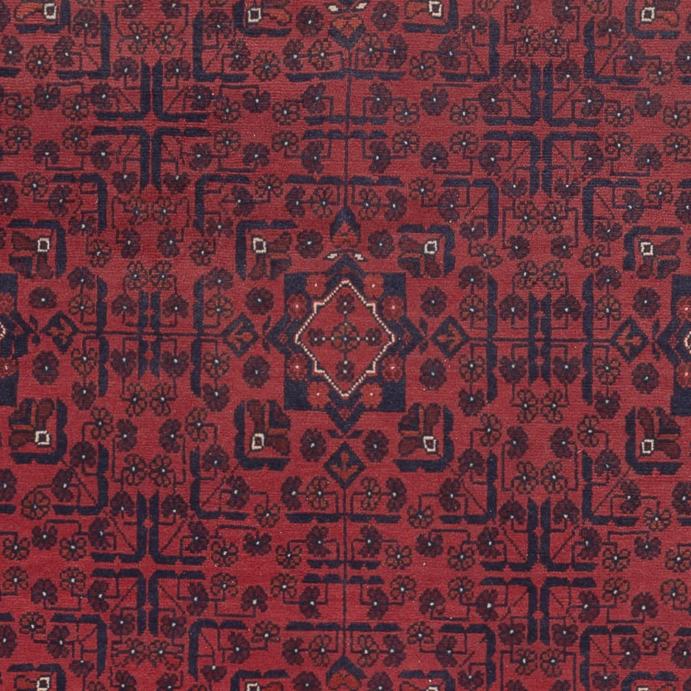 Afgański dywan - Kunduz - 297 x 195 cm - ciemna czerwień