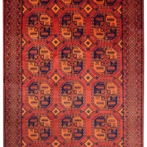 Afgański dywan - Kunduz - 300 x 199 cm - czerwony