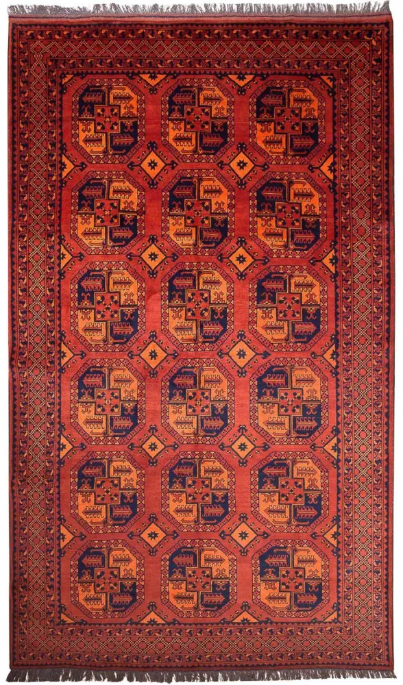 Afgański dywan - Kunduz - 300 x 199 cm - czerwony