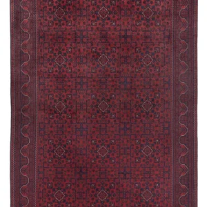 Afgański dywan - Kunduz - 307 x 197 cm - ciemna czerwień