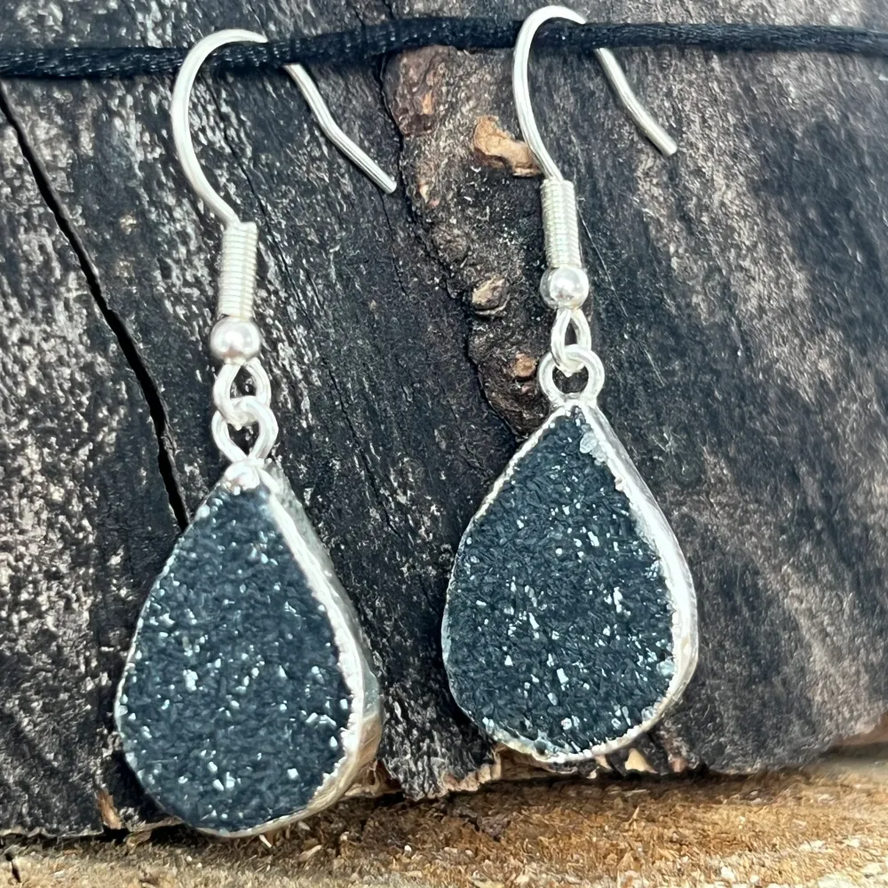Agat Druzy Argocations splecione srebrem z Brazilii Model 2