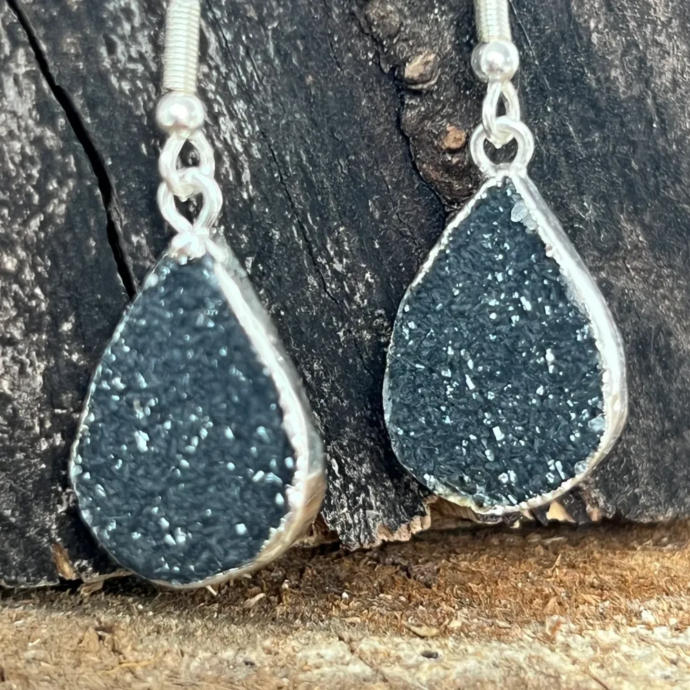 Agat Druzy Argocations splecione srebrem z Brazilii Model 2