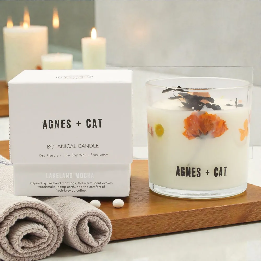 Agnes + Cat Botaniczna świeca sojowa – Lakeland Mocha