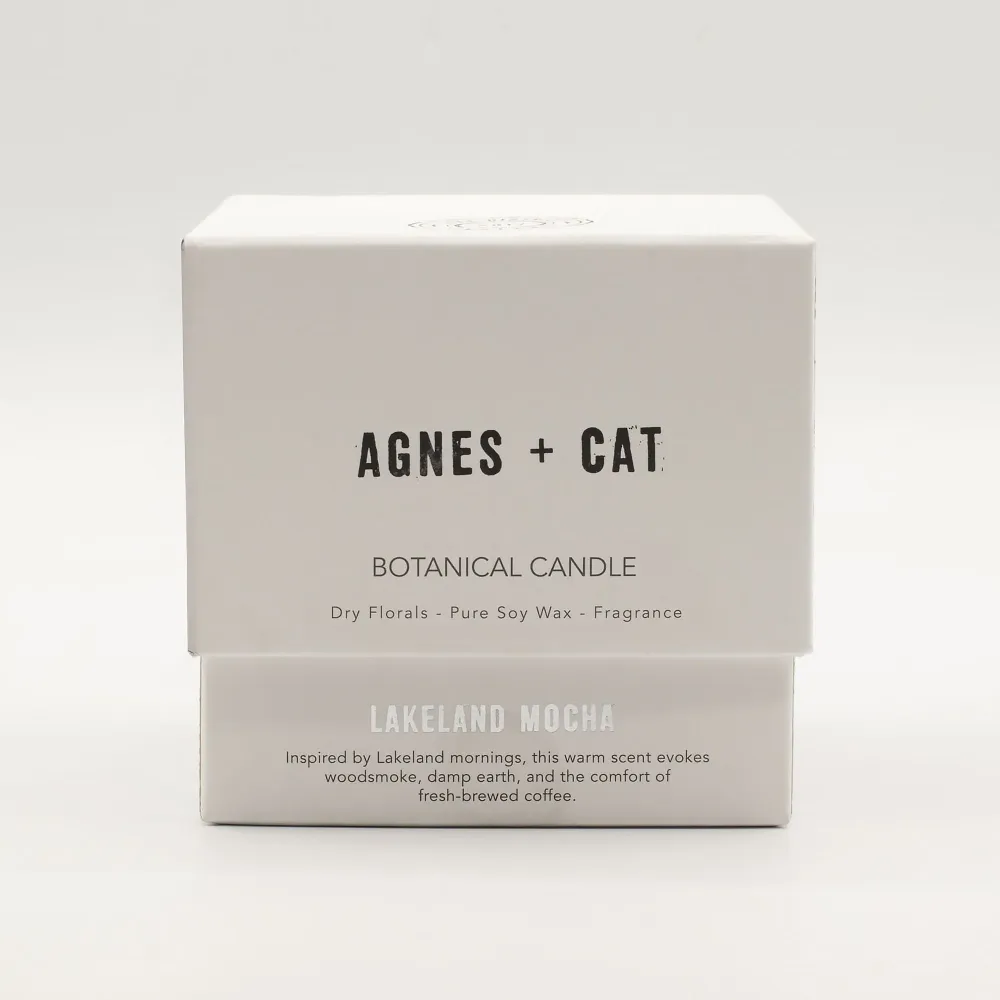 Agnes + Cat Botaniczna świeca sojowa – Lakeland Mocha
