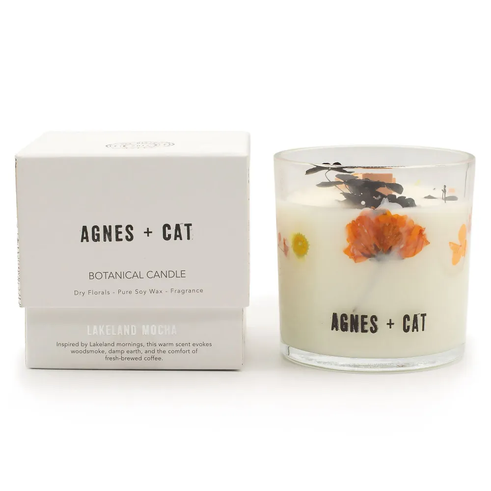 Agnes + Cat Botaniczna świeca sojowa – Lakeland Mocha