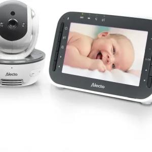 Alecto Baby Monitor Dvm200M White/Anthracite z kamerą i 4,3-calowym kolorowym ekranem
