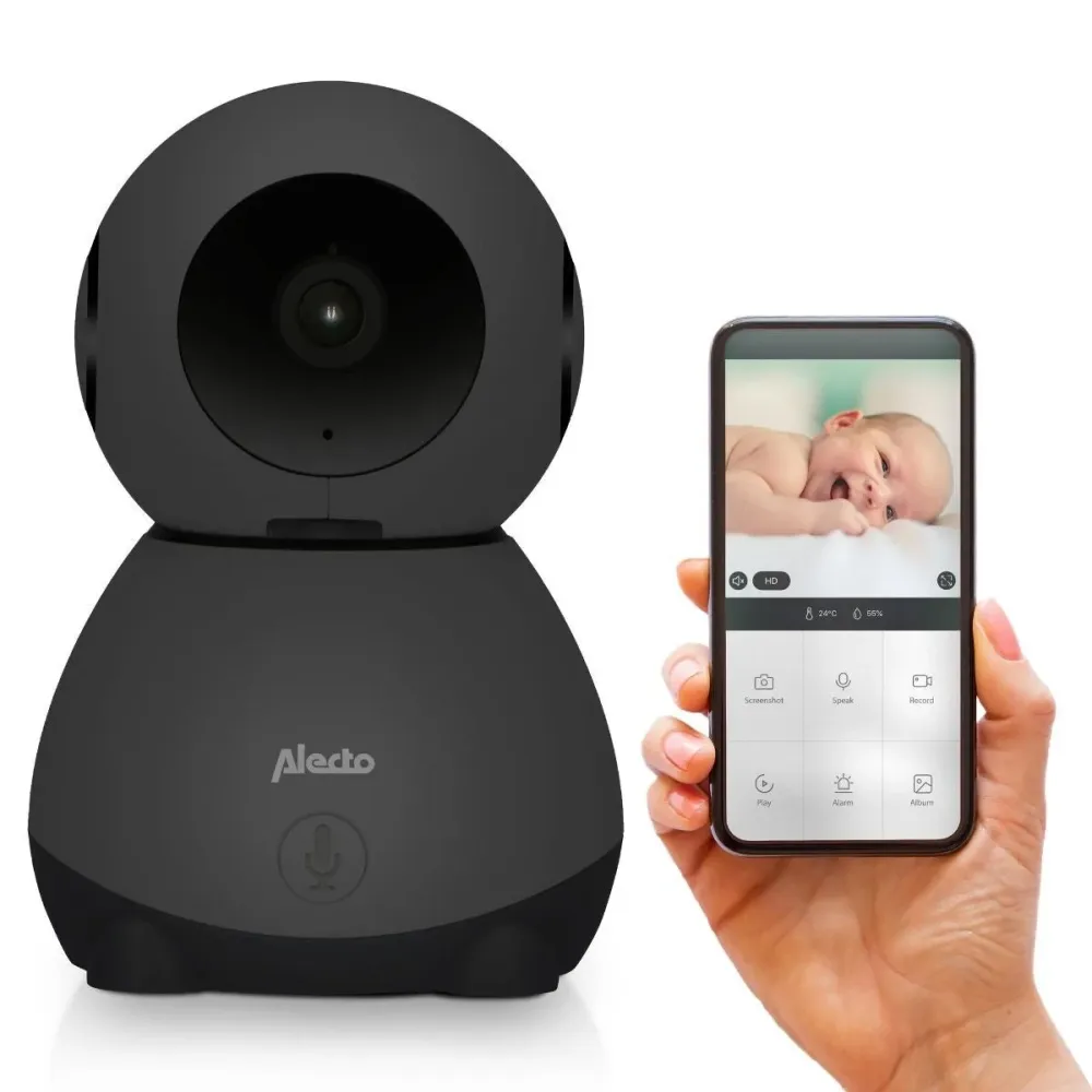 Alecto niania elektroniczna Smartbaby10Bk z Wi-Fi i kamerą