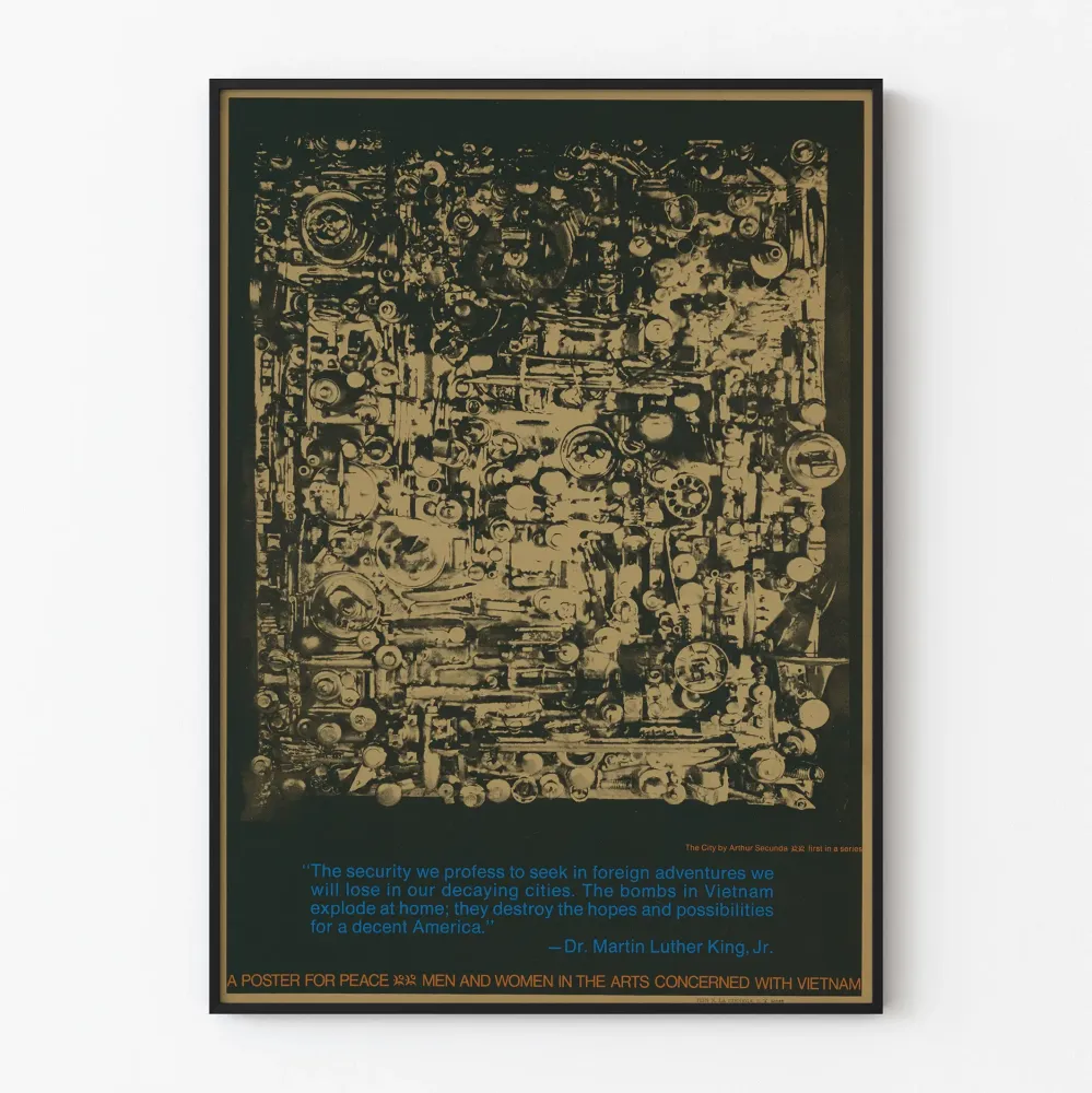 Amerykański vintage plakat polityczny - Poster Peace – Arthur Secunda (1968)