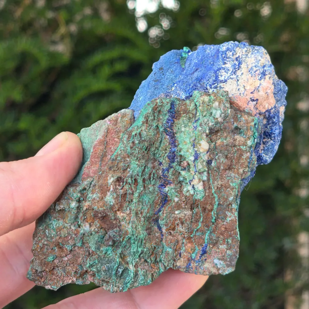 Azurit Malachit Brute Stone Model 4