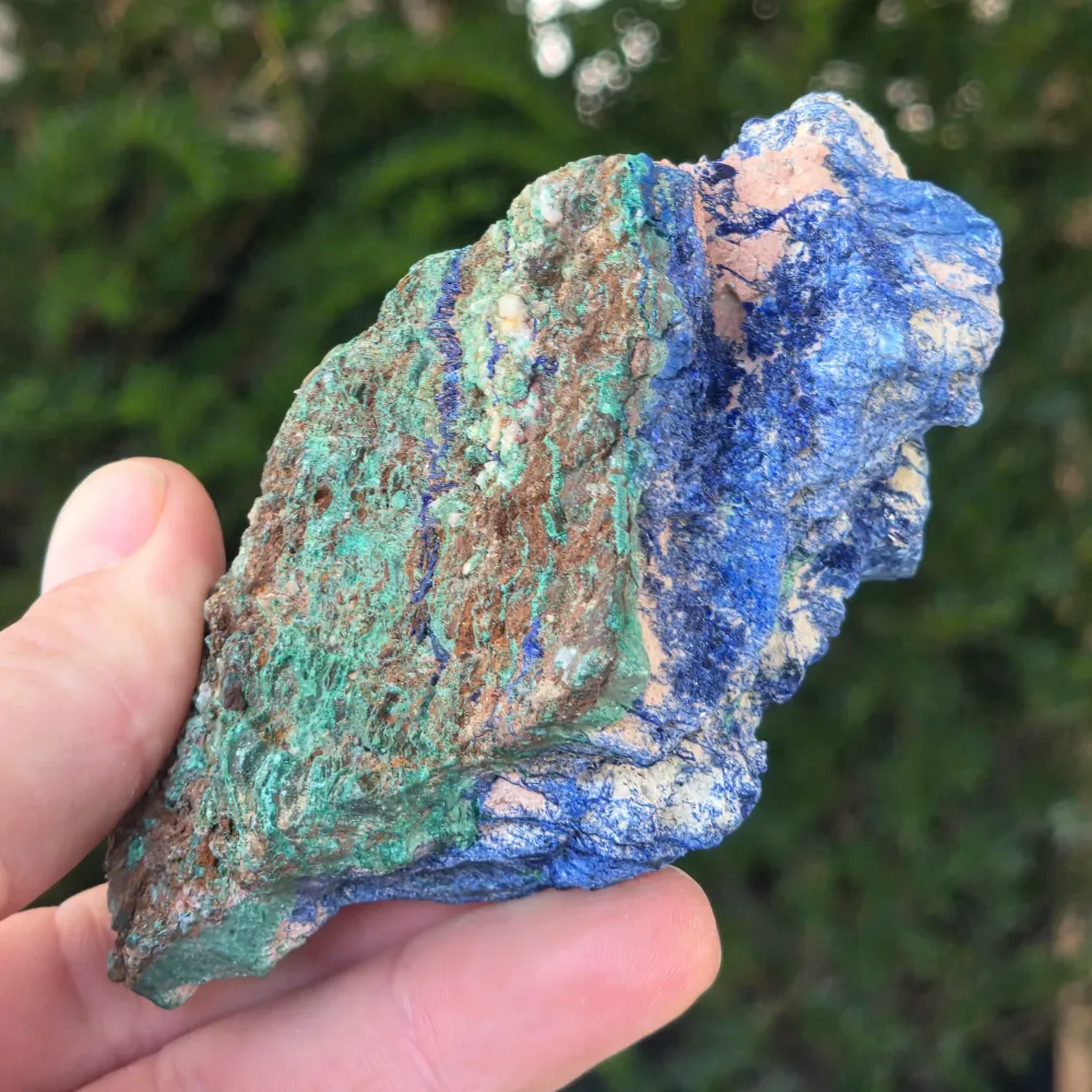 Azurit Malachit Brute Stone Model 4