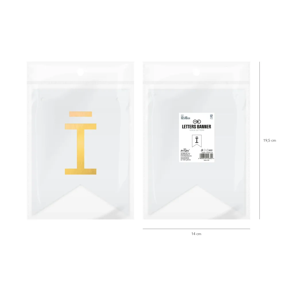 Baner DIY 16 cm - literka Ī