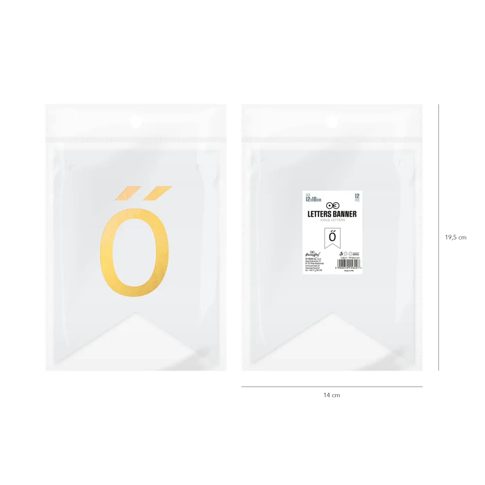 Baner DIY 16 cm - literka Ő