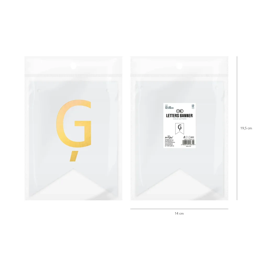 Baner DIY 16 cm - literka Ģ