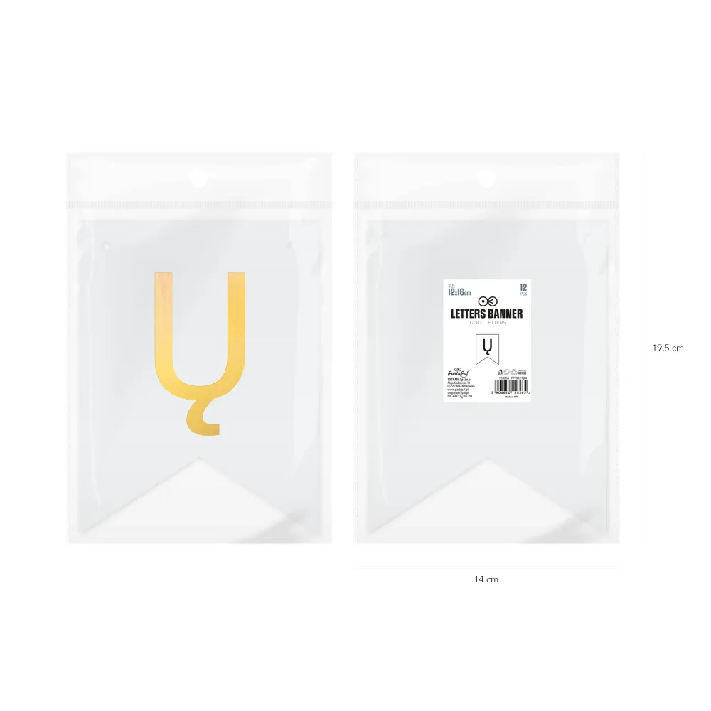 Baner DIY 16 cm - literka Ų