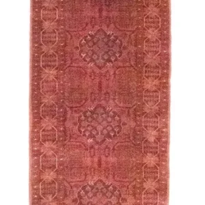 Biegacz Afgański dywan - Kunduz - 390 x 82 cm - czerwony