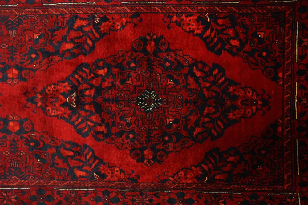 Biegacz Dywan afgański - 287 x 77 cm - czerwony